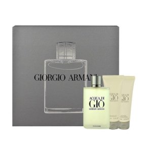 Giorgio Armani Acqua di Gio M 100ml Edt 100ml + 75ml balsam po goleniu+ 75ml Żel pod prysznic 1