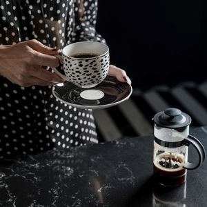 Florina Filiżanka porcelanowa Florina Black Avenue Chanella 240 ml czarno-biała 5