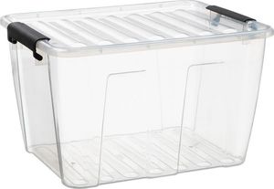 Plast Team Zestaw 4 pojemników z pokrywą 15l transparentny Home Box 1