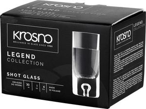 Krosno Komplet 6 kieliszków do wódki Krosno Saga 30 ml 4