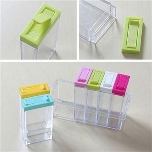 Aptel AG474D POJEMNIKI NA PRZYPRAWY Z PODSTAWKĄ 6 sztuk transparentne 5