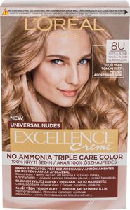 Loreal LOral Paris Excellence Creme Triple Protection Farba do włosów 48ml 8U Light Blonde 1