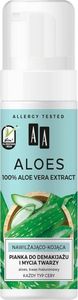 AA Aloes 100% Aloe Vera Extract pianka do demakijażu i mycia twarzy nawilżająco - kojąca 150ml 1