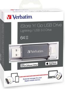 Pendrive Verbatim iStore'n'go 64GB (49301) 1