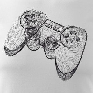 Topslang Koszulka z padem dla gracza gamer gamerska pad ps4 męska biała REGULAR XL 2