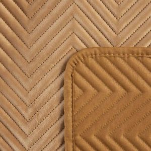 Eurofirany Narzuta na łóżko miodowa 230X260 230 x 260 cm 3