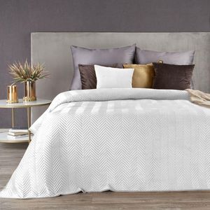 Eurofirany Narzuta na łóżko biała 230X260 230 x 260 cm 1