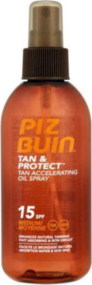 Piz Buin Tan & Protect Tan Accelerating Oil Spray SPF15 - przyśpieszacz opalania 150ml 1