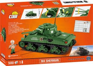 Cobi Small Army WOT czołg Sherman A1/Firefly 4 (COBI-3007A) 1
