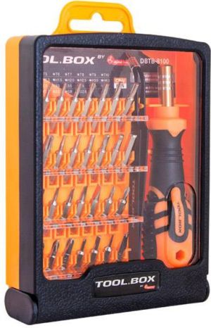 DigitalBOX Zestaw bitów Tool.Box 4mm z rękojeścią (DBTB-8100) 1