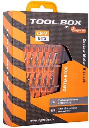 DigitalBOX Zestaw bitów Tool.Box 4mm z rękojeścią (DBTB-8100) 2