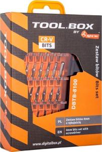 DigitalBOX Zestaw bitów Tool.Box 4mm z rękojeścią (DBTB-8100) 4