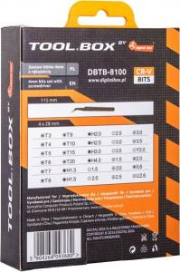 DigitalBOX Zestaw bitów Tool.Box 4mm z rękojeścią (DBTB-8100) 5