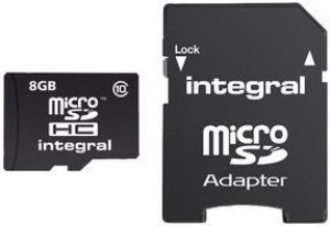 Karta Integral Ultima Pro MicroSDHC 8 GB Class 10 UHS-I/U1  (INMSDH8G10-90U1) 1