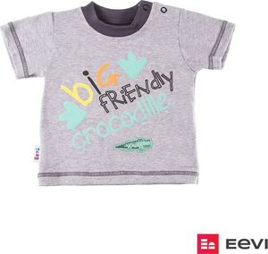 Ewa Klucze T-SHIRT SAWANNA CHŁ MEL SZARY Ewa Klucze 74 1