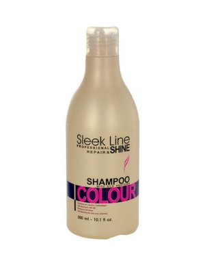 Stapiz Sleek Line Colour Shampoo Szampon z jedwabiem do włosów farbowanych 300ml 3