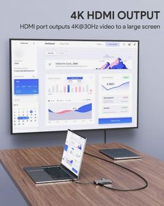 Stacja/replikator Aukey USB-C 8w1 (CB-C91) 3