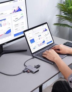 Stacja/replikator Aukey USB-C 8w1 (CB-C91) 5