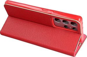 ForCell ETUI Kabura Forcell LUNA Book Gold do XIAOMI Redmi NOTE 10 5G / Poco M3 Pro / Poco M3 Pro 5G czerwony CASE 3