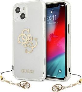 Guess Etui Guess GUHCP13SKS4GGO Apple iPhone 13 mini Transparent hardcase 4G Gold Charms Collection 1