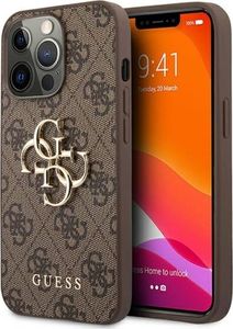 Guess Etui Guess GUHCP13X4GMGBR Apple iPhone 13 Pro Max brązowy/brown hardcase 4G Big Metal Logo 1