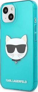 Karl Lagerfeld Etui Karl Lagerfeld KLHCP13SCHTRB Apple iPhone 13 mini niebieski/blue hardcase Glitter Choupette Fluo 2