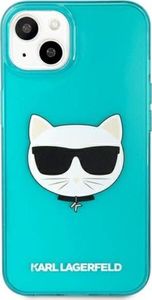 Karl Lagerfeld Etui Karl Lagerfeld KLHCP13SCHTRB Apple iPhone 13 mini niebieski/blue hardcase Glitter Choupette Fluo 3