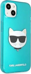 Karl Lagerfeld Etui Karl Lagerfeld KLHCP13SCHTRB Apple iPhone 13 mini niebieski/blue hardcase Glitter Choupette Fluo 4
