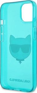 Karl Lagerfeld Etui Karl Lagerfeld KLHCP13SCHTRB Apple iPhone 13 mini niebieski/blue hardcase Glitter Choupette Fluo 7
