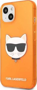 Karl Lagerfeld Etui Karl Lagerfeld KLHCP13SCHTRO Apple iPhone 13 mini pomarańczowy/orange hardcase Glitter Choupette Fluo 2