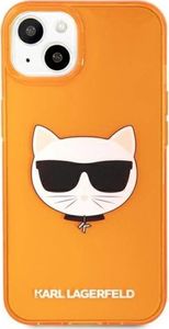Karl Lagerfeld Etui Karl Lagerfeld KLHCP13SCHTRO Apple iPhone 13 mini pomarańczowy/orange hardcase Glitter Choupette Fluo 3