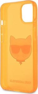 Karl Lagerfeld Etui Karl Lagerfeld KLHCP13SCHTRO Apple iPhone 13 mini pomarańczowy/orange hardcase Glitter Choupette Fluo 7
