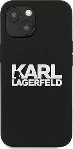 Karl Lagerfeld Etui Karl Lagerfeld KLHCP13SSLKLRBK Apple iPhone 13 mini Silicone Stack Logo czarny/black 4
