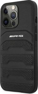 Mercedes Etui Mercedes AMG AMHCP13LGSEBK Apple iPhone 13 Pro czarny/black hardcase Leather Debossed Lines 2