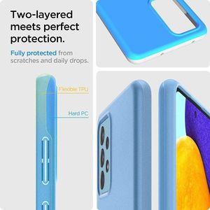 Spigen Etui Spigen Thin Fit Samsung Galaxy A52/A52s Awesome Blue 4