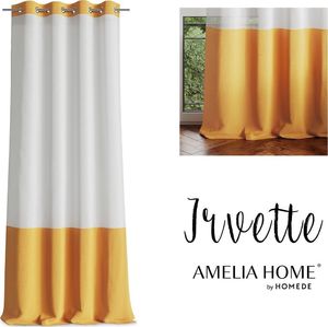 AmeliaHome SCURT/AH/IRVETTE/EYELETS/YELLOW/140X270 1