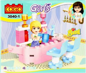 Mega Creative KLOCKI KONSTR 15X12X5 MC GIRL MIX8 DISP 8/48/96 2