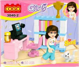 Mega Creative KLOCKI KONSTR 15X12X5 MC GIRL MIX8 DISP 8/48/96 3