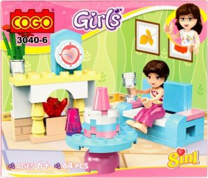 Mega Creative KLOCKI KONSTR 15X12X5 MC GIRL MIX8 DISP 8/48/96 4