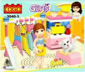 Mega Creative KLOCKI KONSTR 15X12X5 MC GIRL MIX8 DISP 8/48/96 5