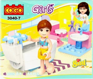 Mega Creative KLOCKI KONSTR 15X12X5 MC GIRL MIX8 DISP 8/48/96 6