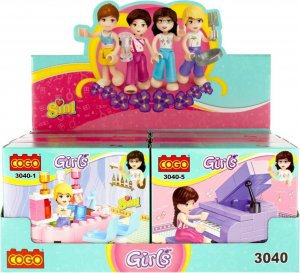 Mega Creative KLOCKI KONSTR 15X12X5 MC GIRL MIX8 DISP 8/48/96 9