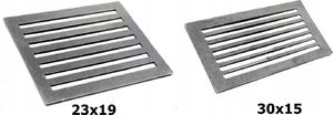 Hurtex Ruszt żeliwny do kominka, pieca- 23x19 3