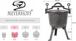 Meyerhoff Kociołek emaliowany 10 L 5
