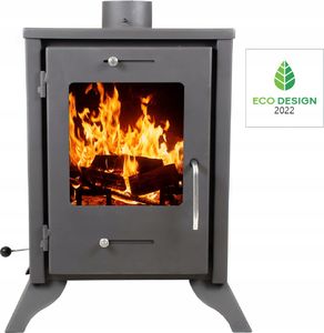 Hurtex Piec wolnostojący Zefir 10 kW Grafitowy 2