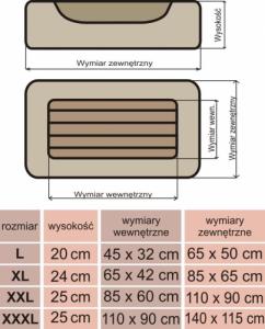 Hobbydog Legowisko Comfort, ciemno szary, ekolen, r. XL 9