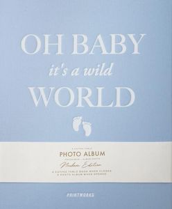 Printworks Fotoalbum. Baby It's a Wild World. Niebieski 1