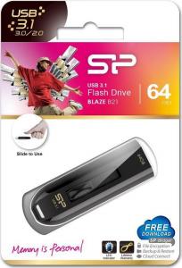 Pendrive Silicon Power Blaze B21, 64 GB  (SP064GBUF3B21V1K) 3