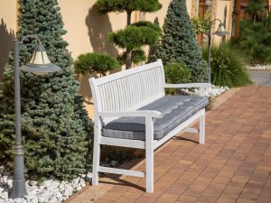 Hobbygarden Poduszka ETNA na ławkę ogrodową, szara, 150 cm 2