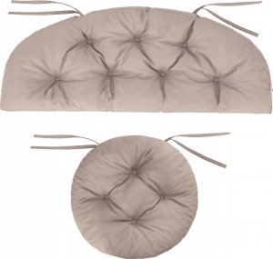 Hobbygarden Zestaw 3 poduszek na meble wiklinowe 9